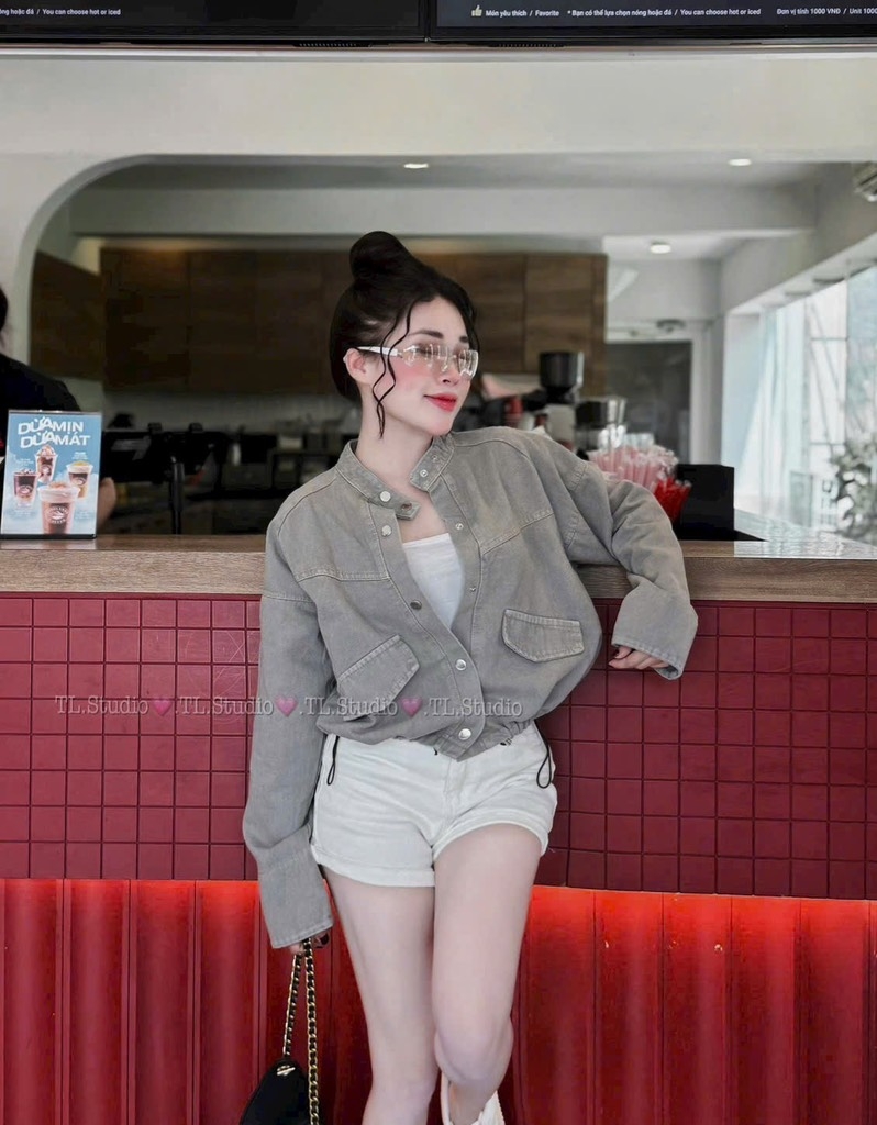 ÁO KHOÁC PHỐI CỔ CÚC BO GẤU NỮ THU ĐÔNG (HÀNG ĐẮT)