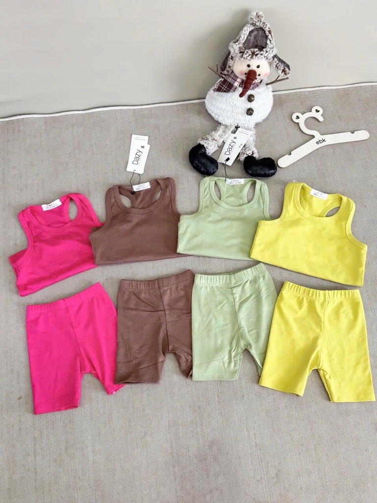 SET BA LỖ 2 TONE MÀU CHO BÉ GÁI SẴN ( xả 89k )