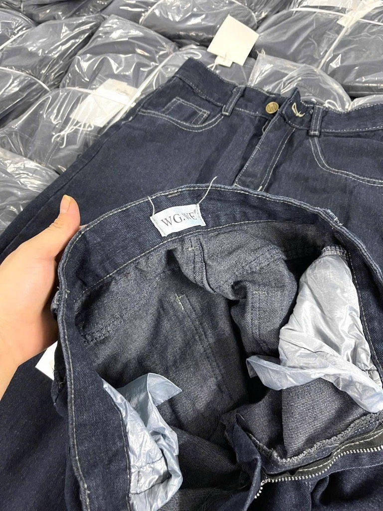 QUẦN BÒ NỮ SUÔNG XANH ĐẬM