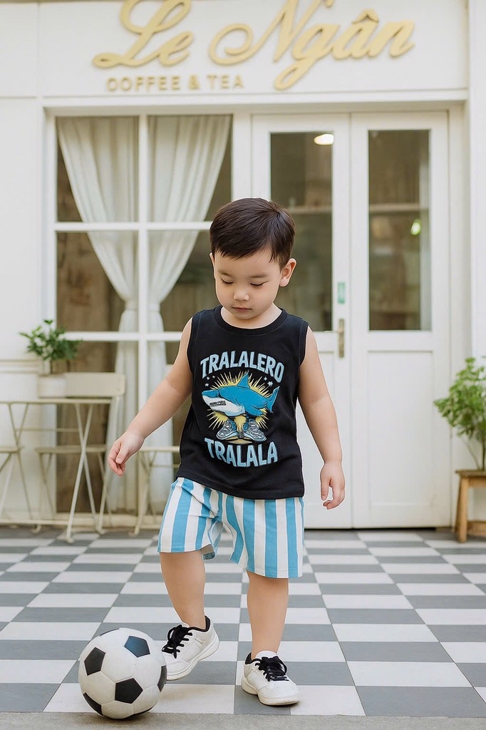 BỘ SÁT NÁCH BÉ TRAI TRALALA CÁ MẬP SẴN