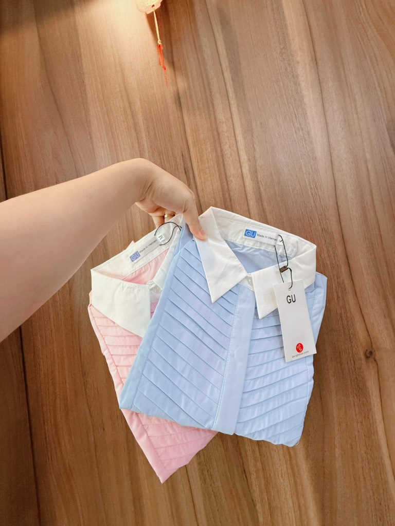 ÁO SƠ MI LI XẾP CHÉO MIXX CAVAT RỜI NỮ SẴN