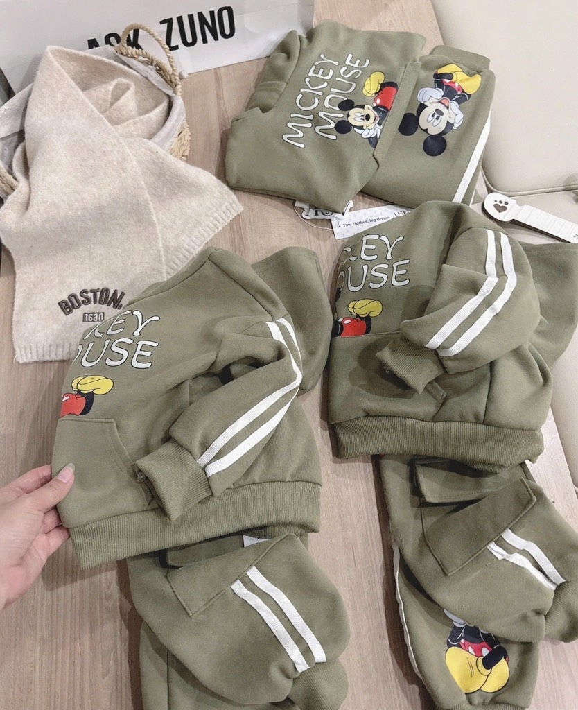 SET DÀI NỈ HAI DA RÊU MICKY BÉ TRAI