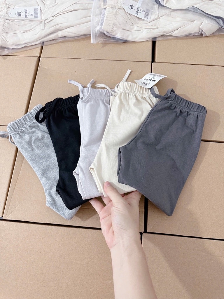 SET 5 QUẦN DÀI BÉ TRAI BẢNG MÀU GHI SẴN (SALE 99k)