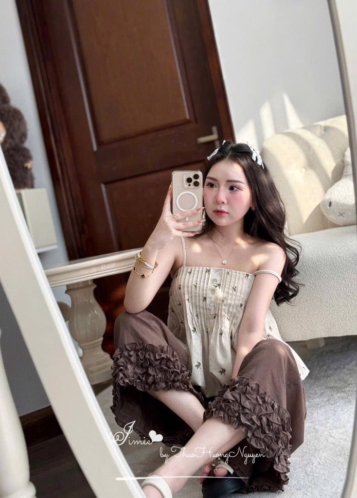 SET BỘ HOA NHÍ 2S QUẦN SUÔNG NỮ