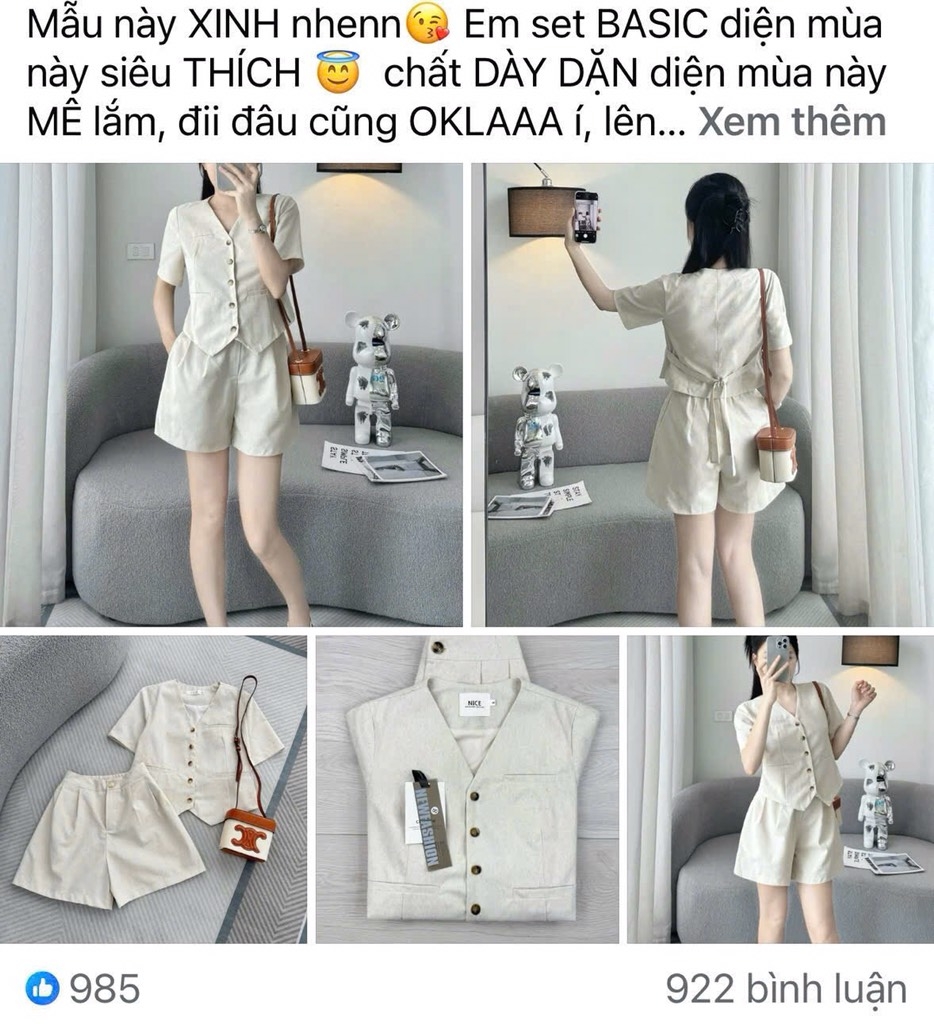 SET LINEN ZARRA 2 LỚP BUỘC SAU NỮ (HÀNG ĐẮT) SẴN (SALE 158k)