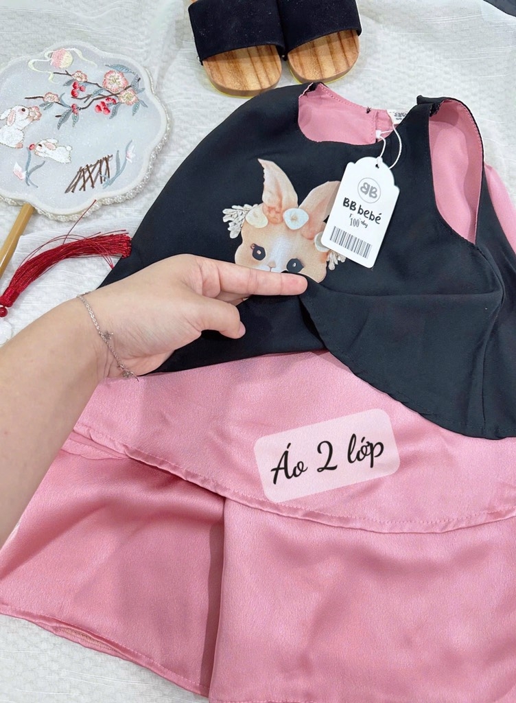 YẾM THỎ HỒNG ĐEN BÉ GÁI SẴN