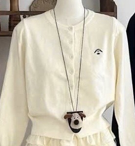 ÁO LEN CADIGAN KÈM GẤU QC NỮ