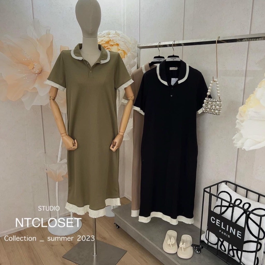 VÁY SUÔNG VIỀN BÈO THIỂU THƯ-XẢ 65k