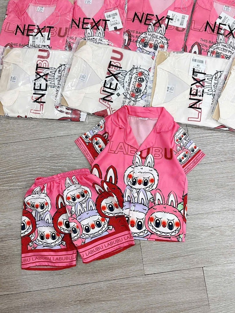 SET 2 BỘ ĐÙI PIZAMA LABUBU BÉ GÁI(XẢ 125k)