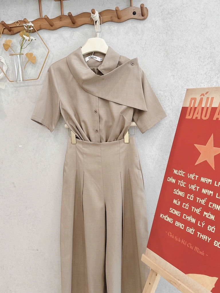 SET NÂU CỔ CÁCH ĐIỆU MIX QUẦN LY NỮ (ĐẶT SLL)