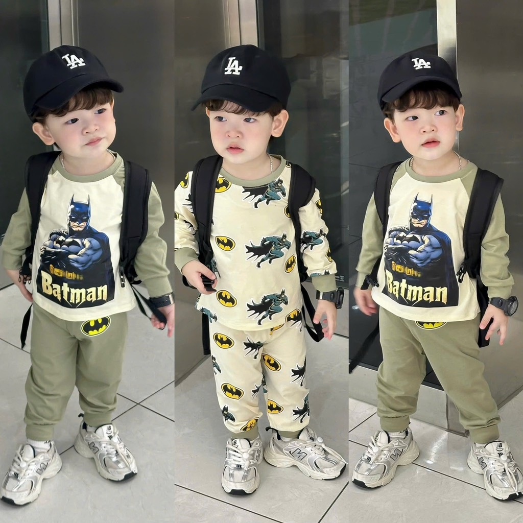 SET 2 BỘ DÀI BATMAN TONE RÊU BÉ TRAI SẴN