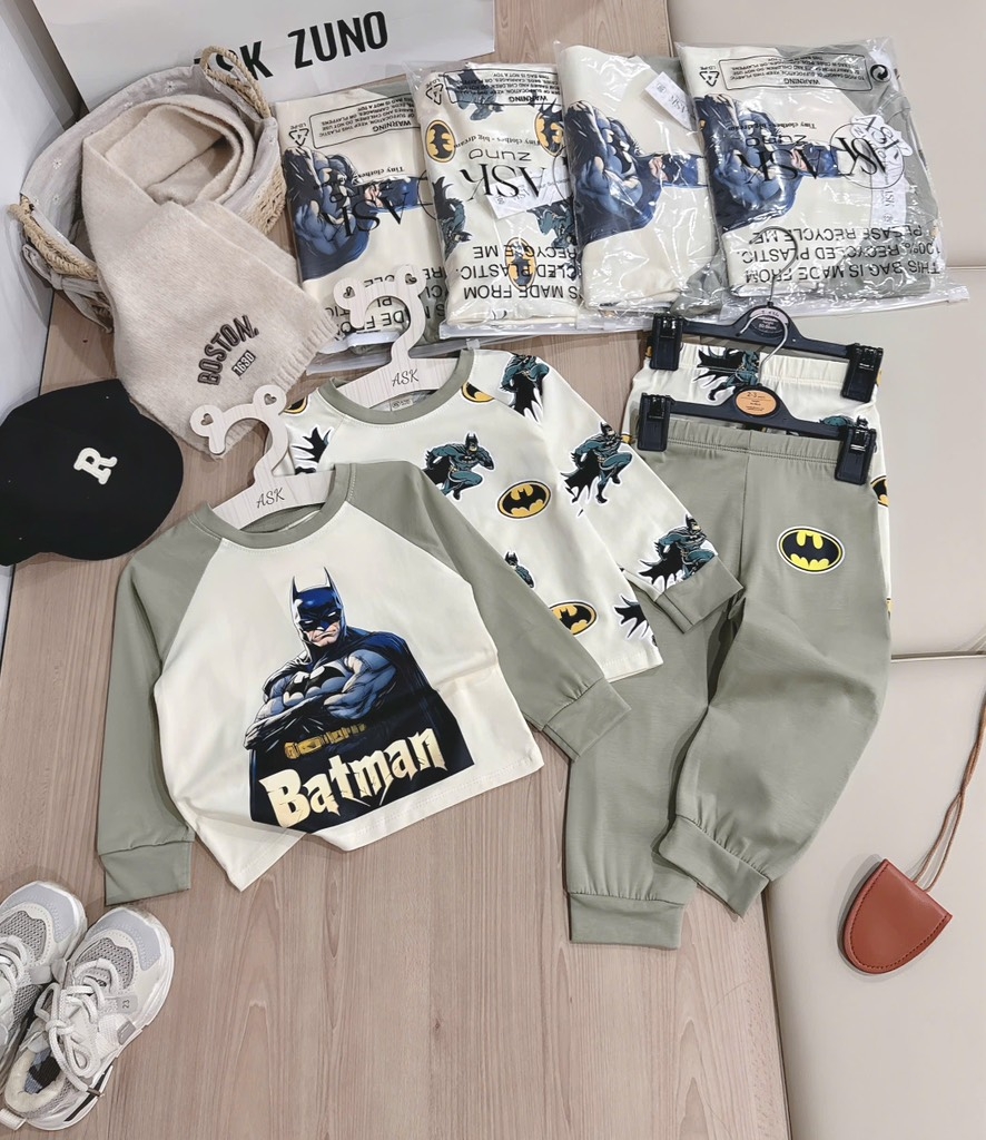 SET 2 BỘ DÀI BATMAN TONE RÊU BÉ TRAI SẴN