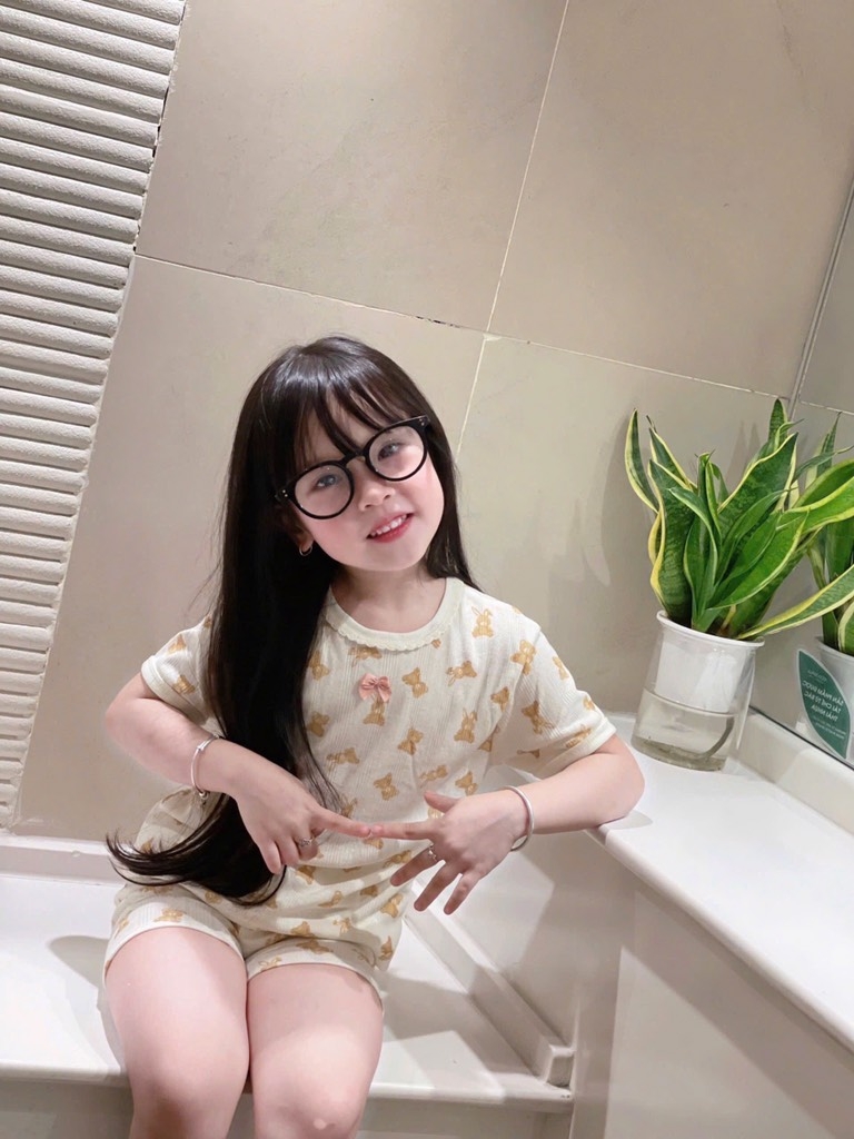 SET 2 BỘ THÔNG HƠI VẢI XUẤT HÀN HỒNG BE BÉ GÁI SẴN
