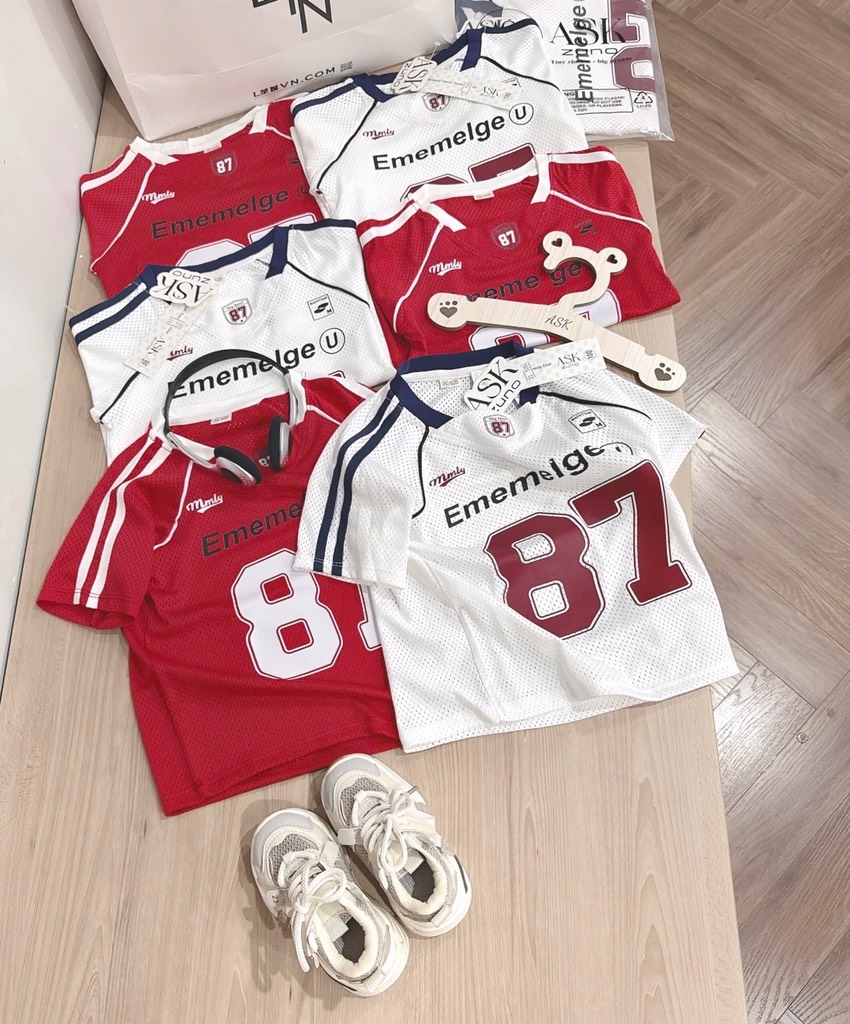 SET 2 ÁO PHÔNG LƯỚI 87 BÉ TRAI BÉ GÁI