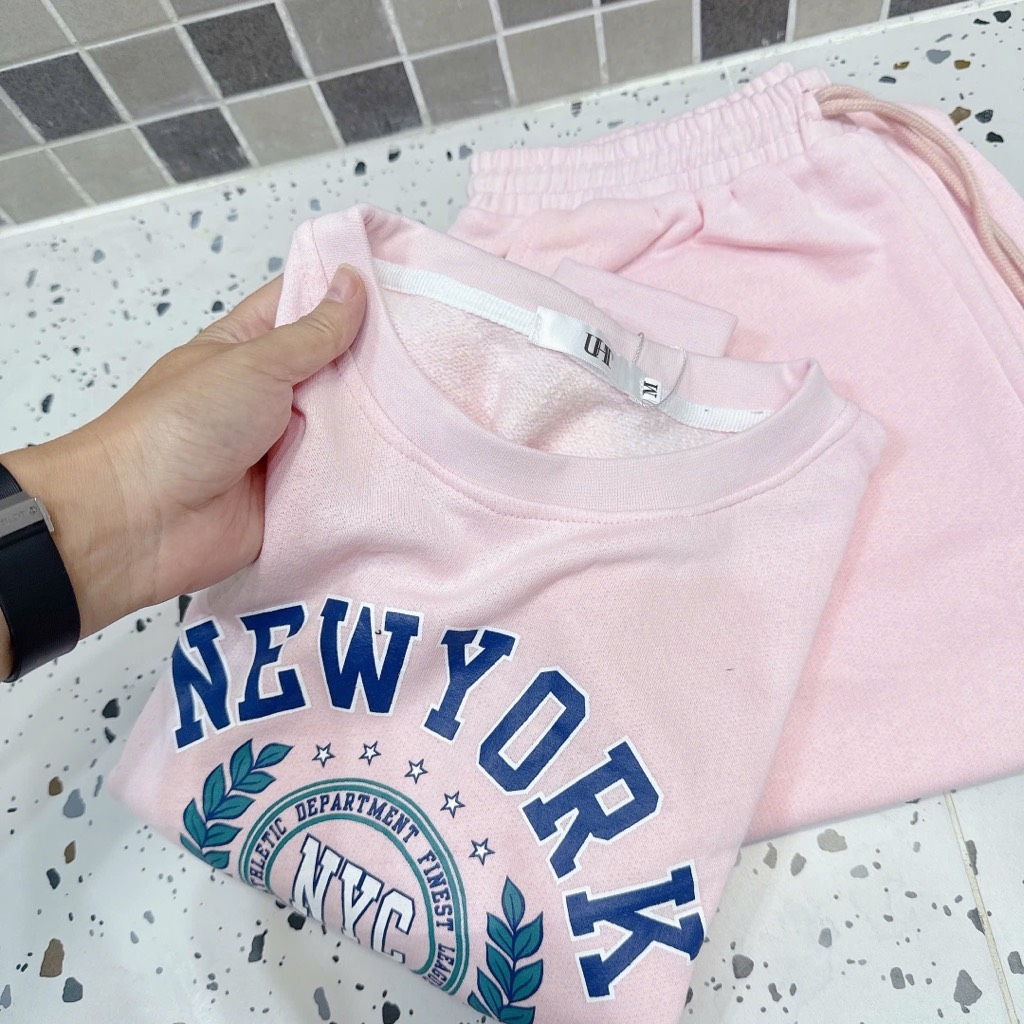 SET BỘ DÀI NỈ DƯ HỒNG NEWYORK NỮ THU ĐÔNG