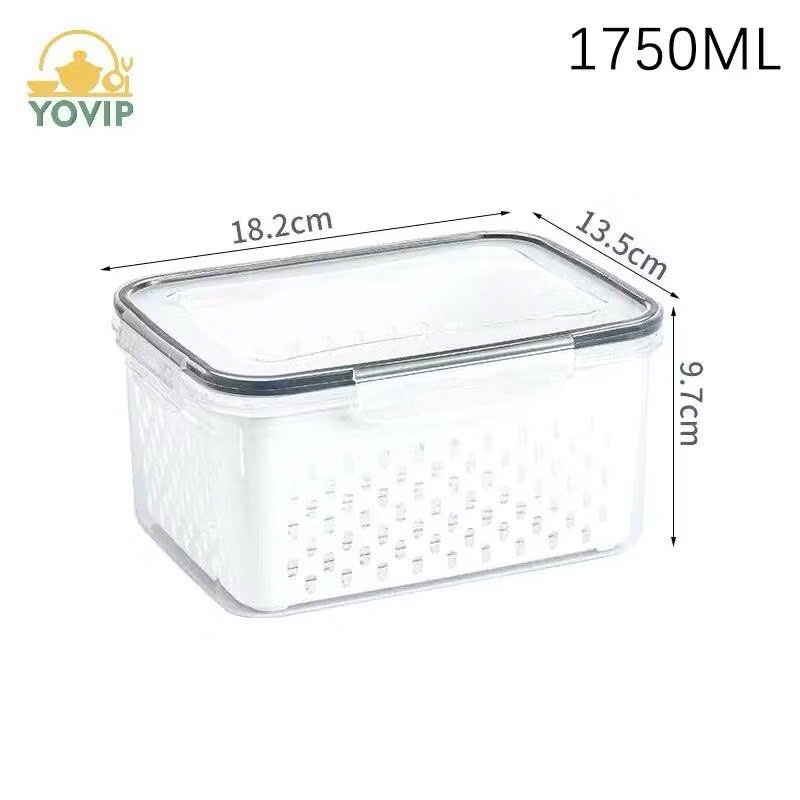 ĐỒ GIA DỤNG - SET 2 HỘP NHỰA ĐỰNG TỦ MÁT