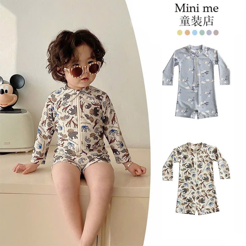 ĐỒ BƠI - SET 2 BỘ BIKINI ANIMALS BÉ TRAI( xả 99k )
