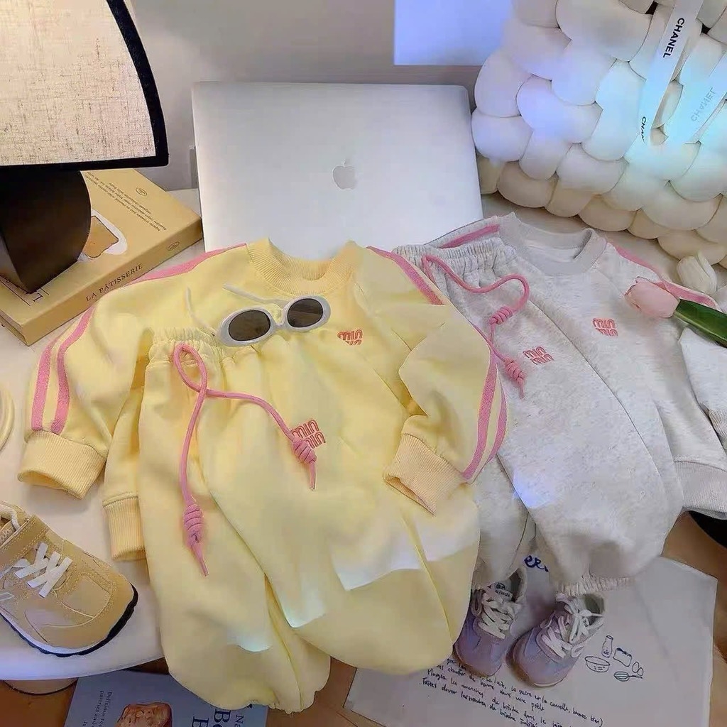 SET NỈ DÀI HAI DA THÊU MIN MIN BÉ GÁI