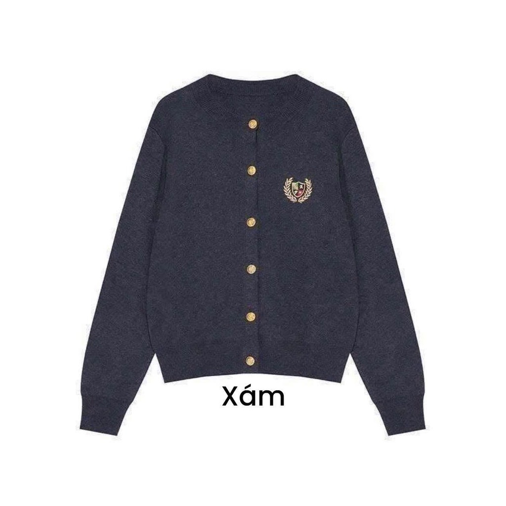 ÁO LEN CARDIGAN CÚC ĐỒNG NỮ THU ĐÔNG