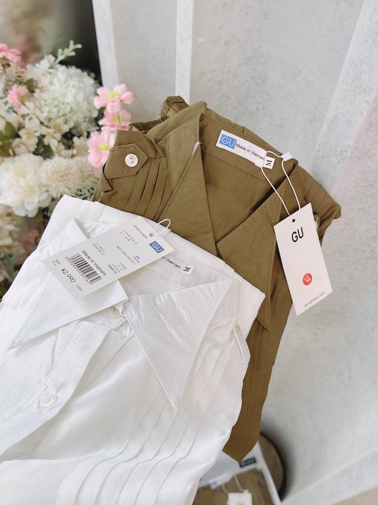 ÁO SƠ MI GU TƠ LY CÁ VAI CÚC TRAI NỮ