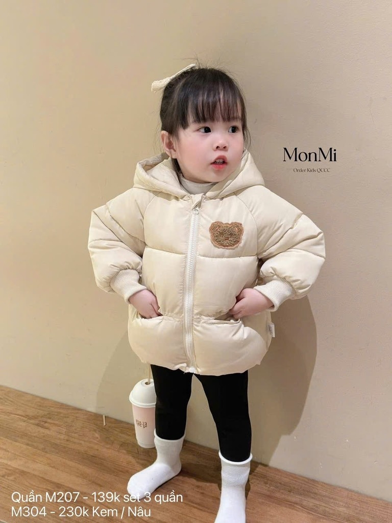 QUẦN LEGGING LÓT LÔNG DÀI BÉ GÁI