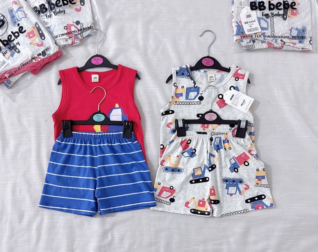 SET 2 BỘ Ô TÔ CẦN CẨU TONE ĐỎ GHI BÉ TRAI SẴN(SALE 85k)