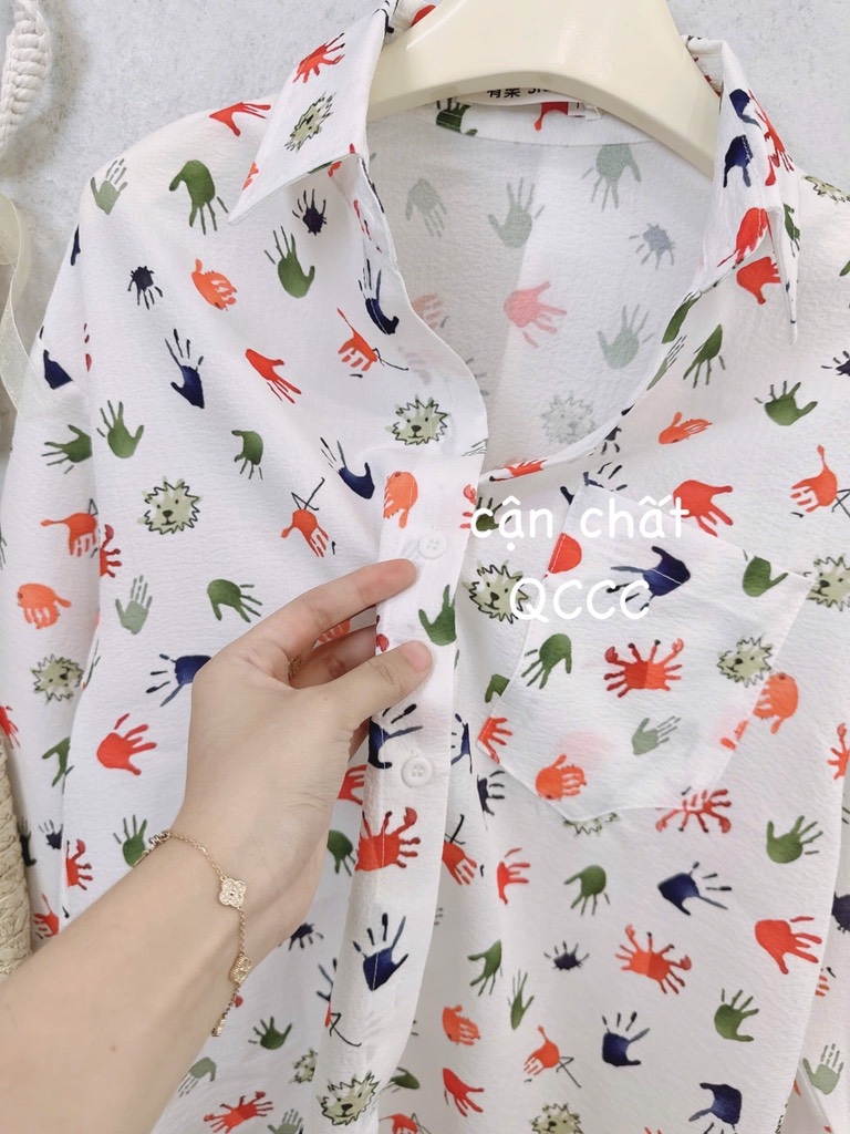 ÁO SƠ MI HOẠ TIẾT NỮ