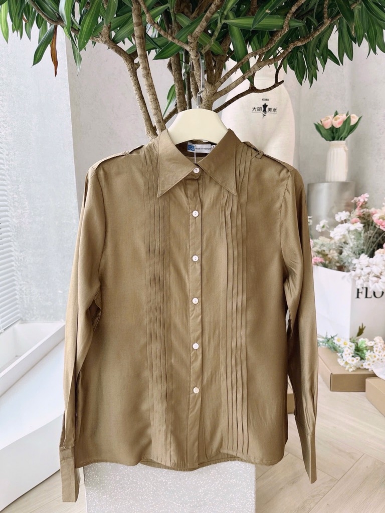 ÁO SƠ MI GU TƠ LY CÁ VAI CÚC TRAI NỮ