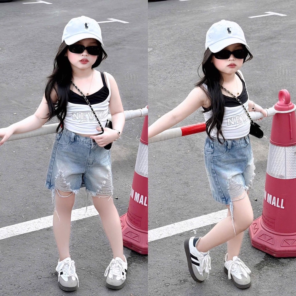 SET 2 QUẦN JEAN RÁCH BÉ GÁI SẴN