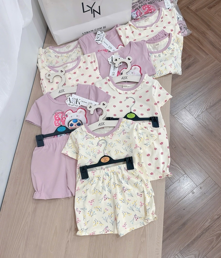 SET 3 BỘ BB3 TONE TÍM BE BÉ GÁI (XẢ 119k)