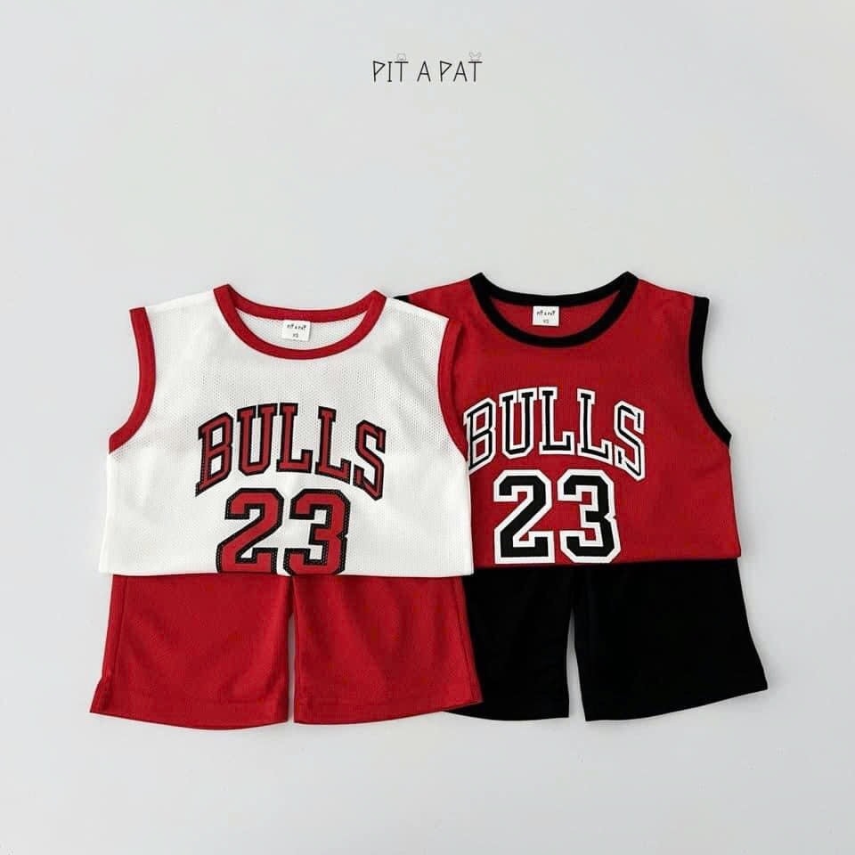 SET 2BỘ BÓNG RỔ BULL 23 CHO BÉ TRAI SẴN (XẢ 69k)