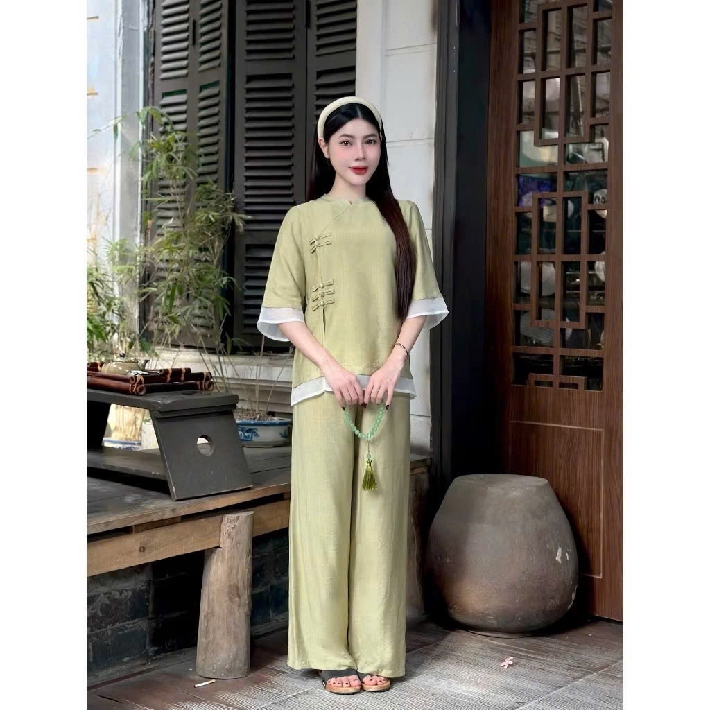 SET PHÁP PHỤC CỔ TÀU CÚC TẾT PHỐI NỮ SẴN