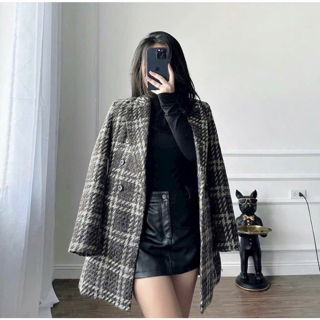 ÁO DẠ ZR HÀNG #AUTHTUỒN NGUYÊN CHIP NỮ THU ĐÔNG