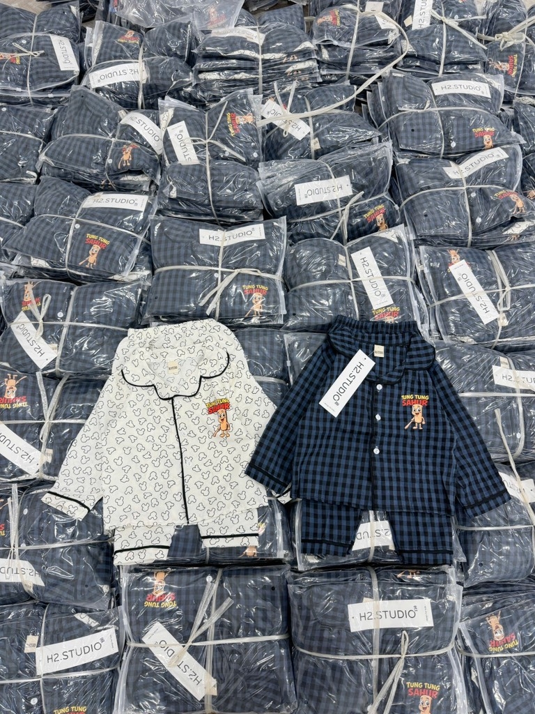 SET 2 BỘ PIZAMA BÉ TRAI DÀI TAY SẴN