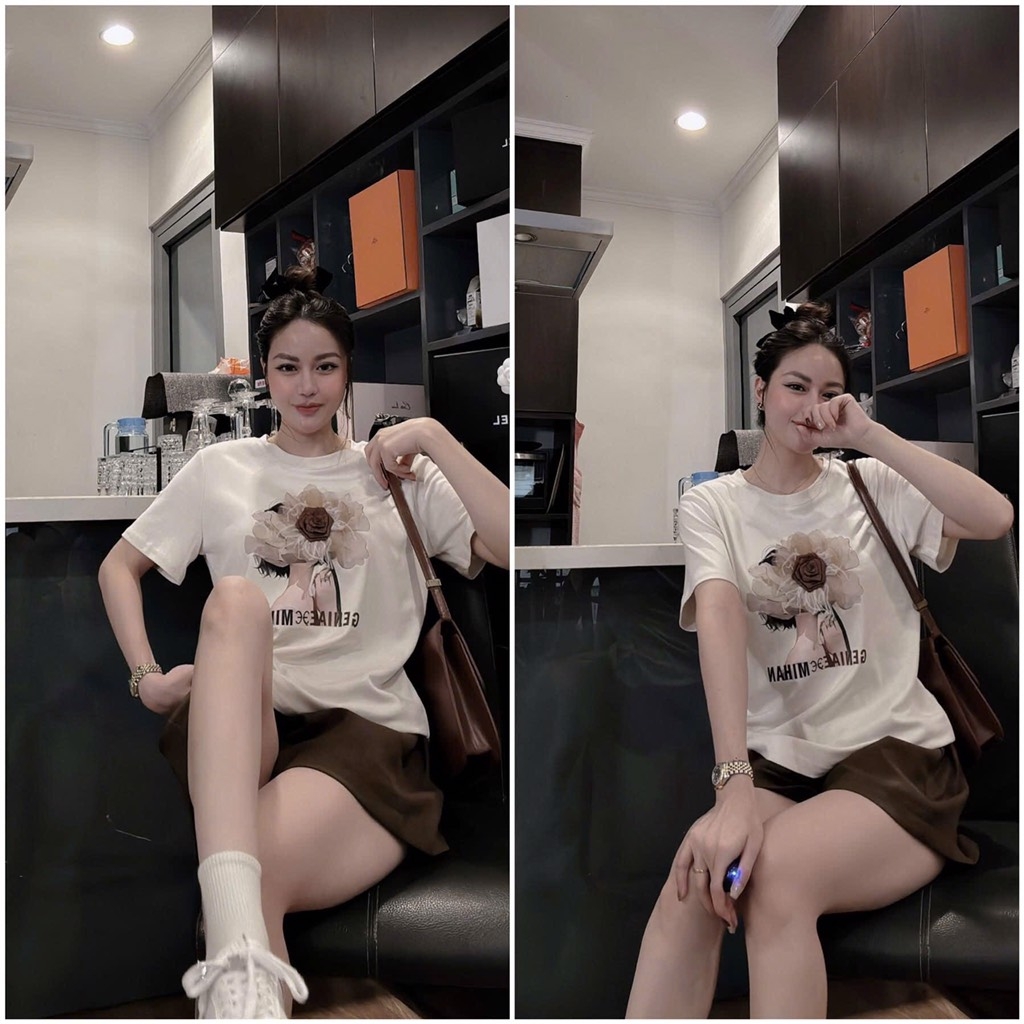 SET BỘ ĐÙI HOA QUẦN NÂU NỮ