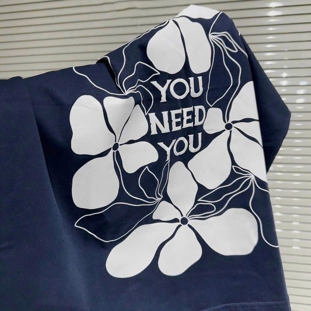 ÁO PHÔNG HOA YOU NEED YOU CỘC TAY NỮ