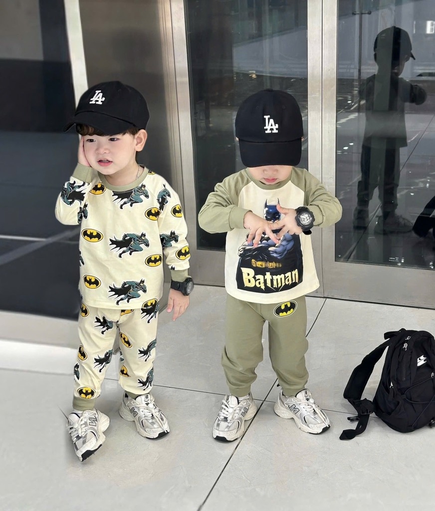 SET 2 BỘ DÀI BATMAN TONE RÊU BÉ TRAI SẴN