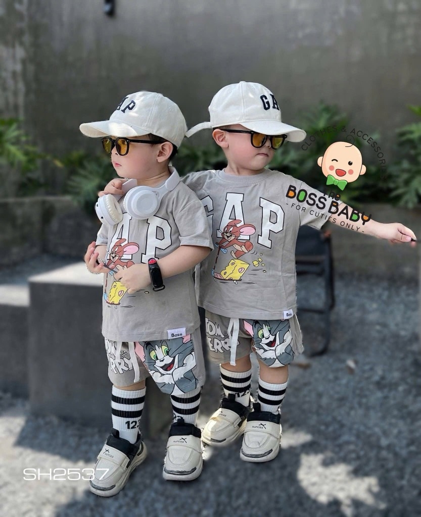 BỘ GAP XÁM MÈO CHUỘT BÉ TRAI