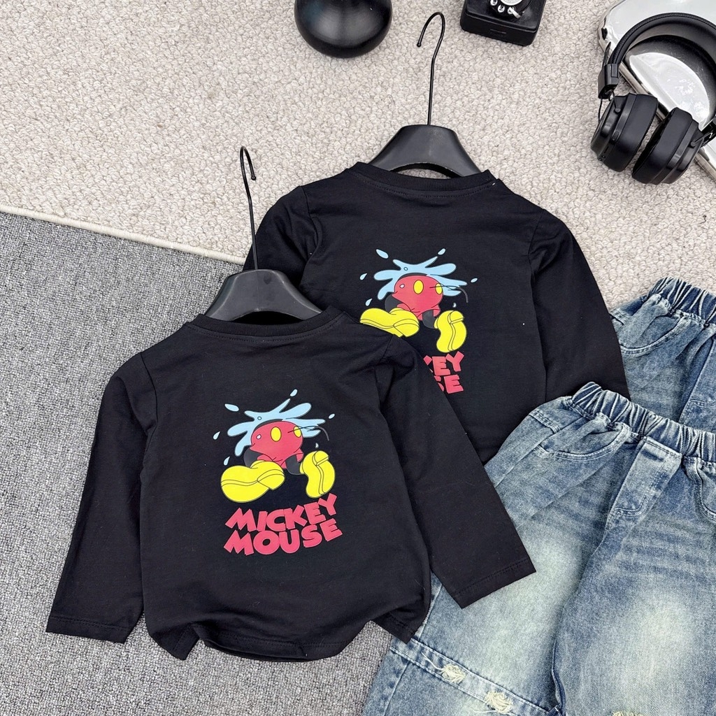 SET BỘ DÀI ÁO MICKEY QUẦN BÒ BÉ TRAI
