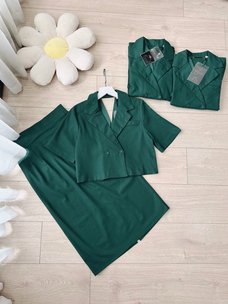 SET CỔ VEST CV LI XẺ SAU NỮ (Xả 119k)