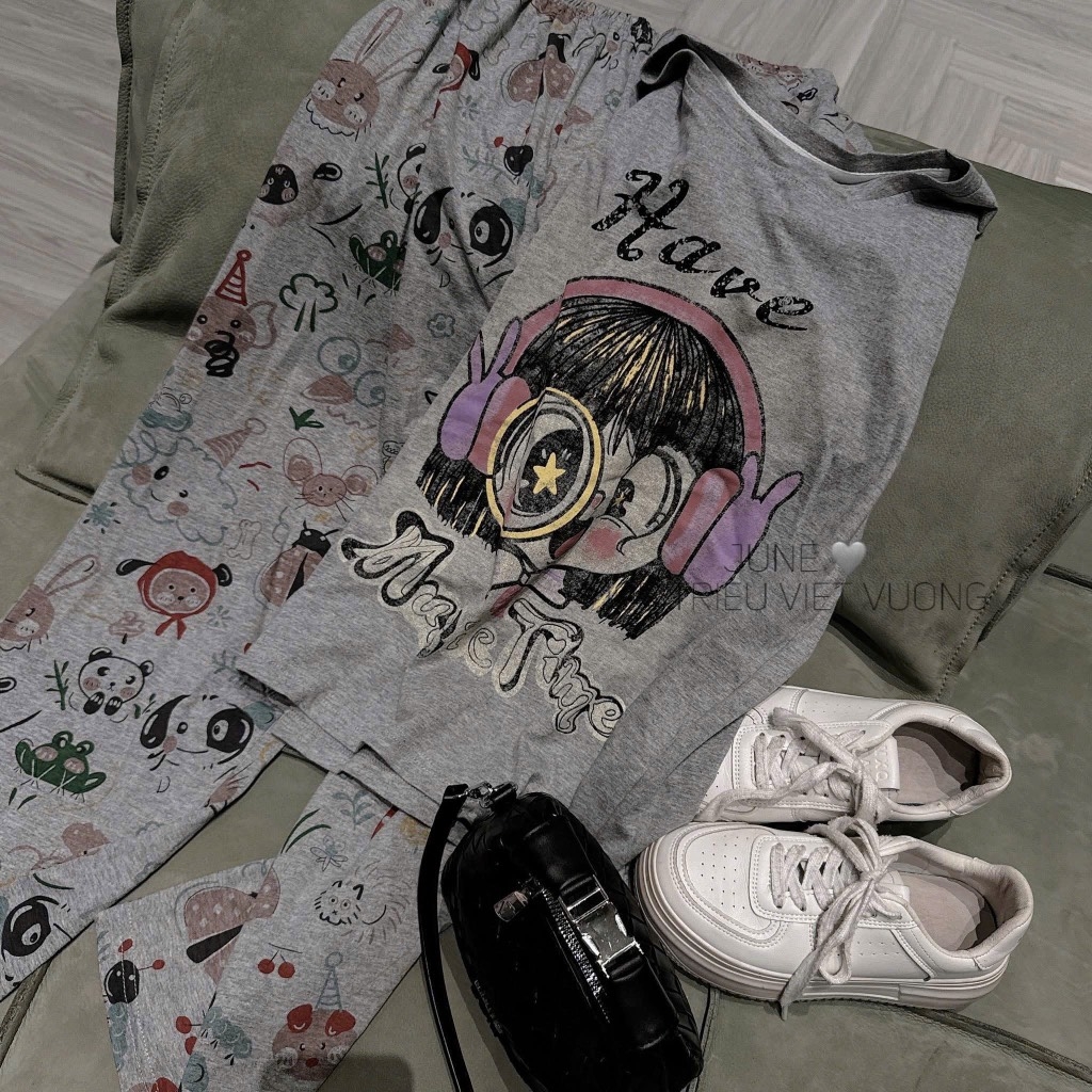 SET DÀI XÁM CÔ GÁI NỮ THU ĐÔNG