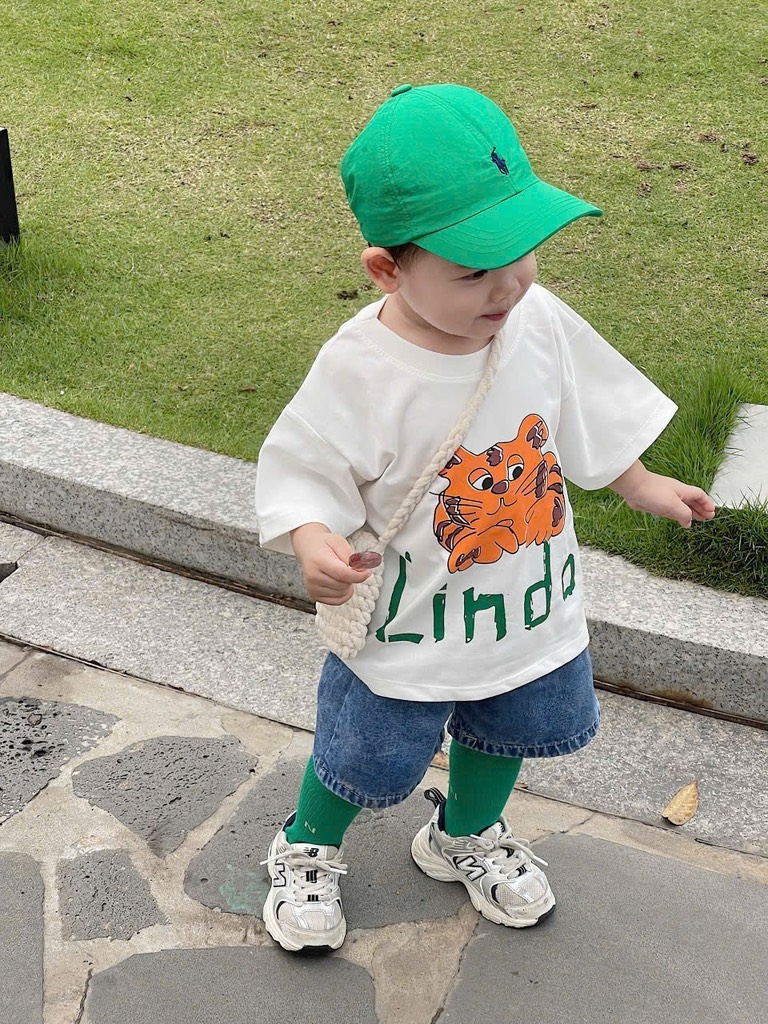 SET 3 ÁO HỔ CAM XANH TRẮNG BÉ TRAI SẴN(XẢ 75k)