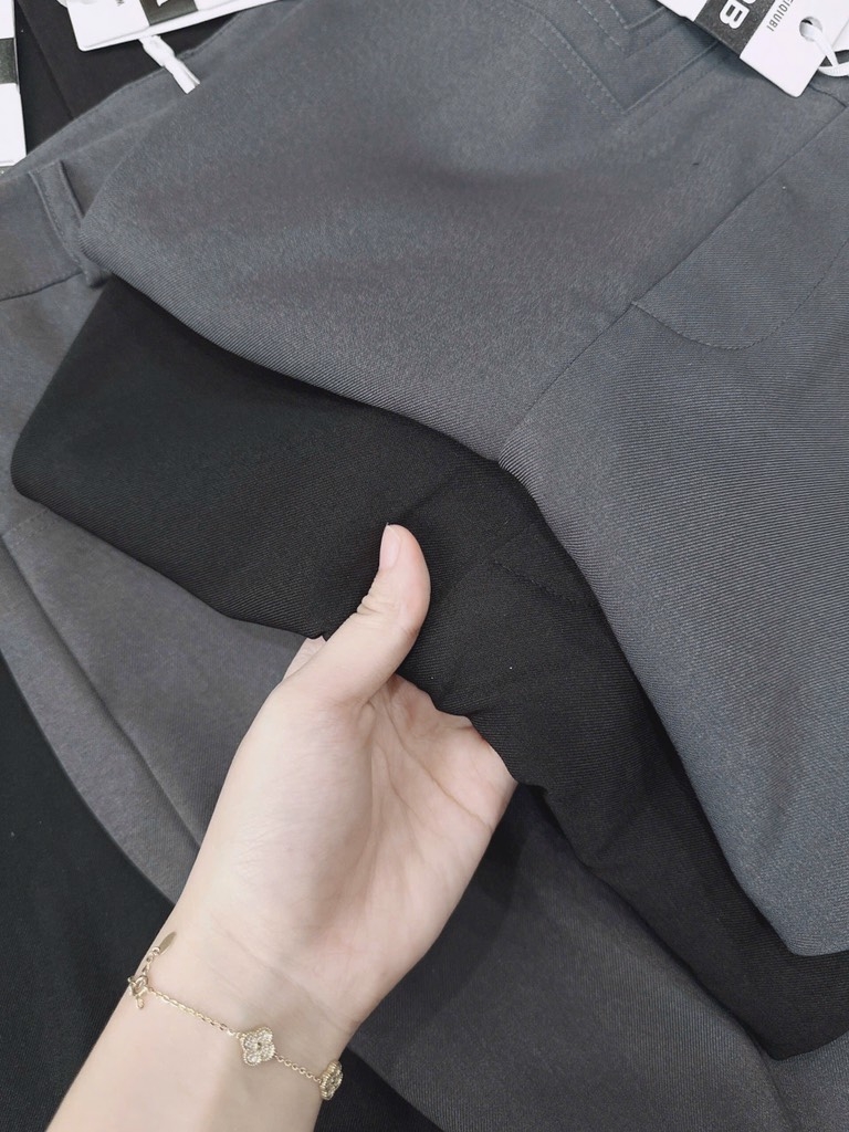 QUẦN BAGGY SUÔNG TÚI TRƯỚC NỮ SẴN (SALE 65k)