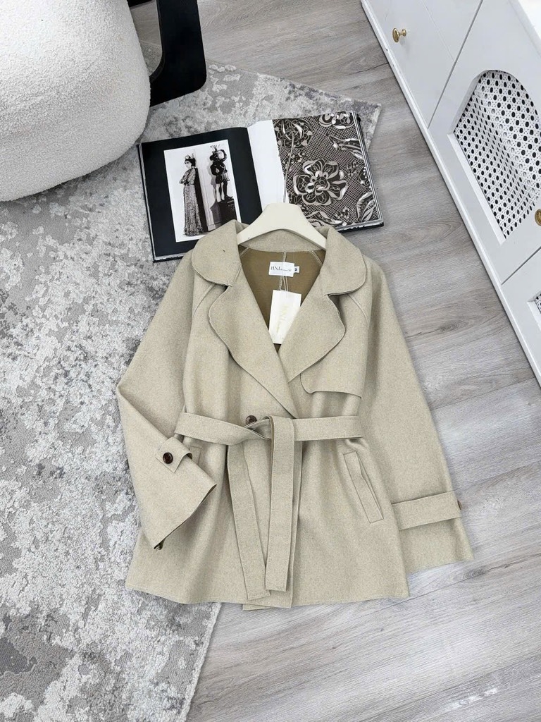 ÁO KHOÁC DẠ DÁNG CHÙM MÔNG NỮ THU ĐÔNG