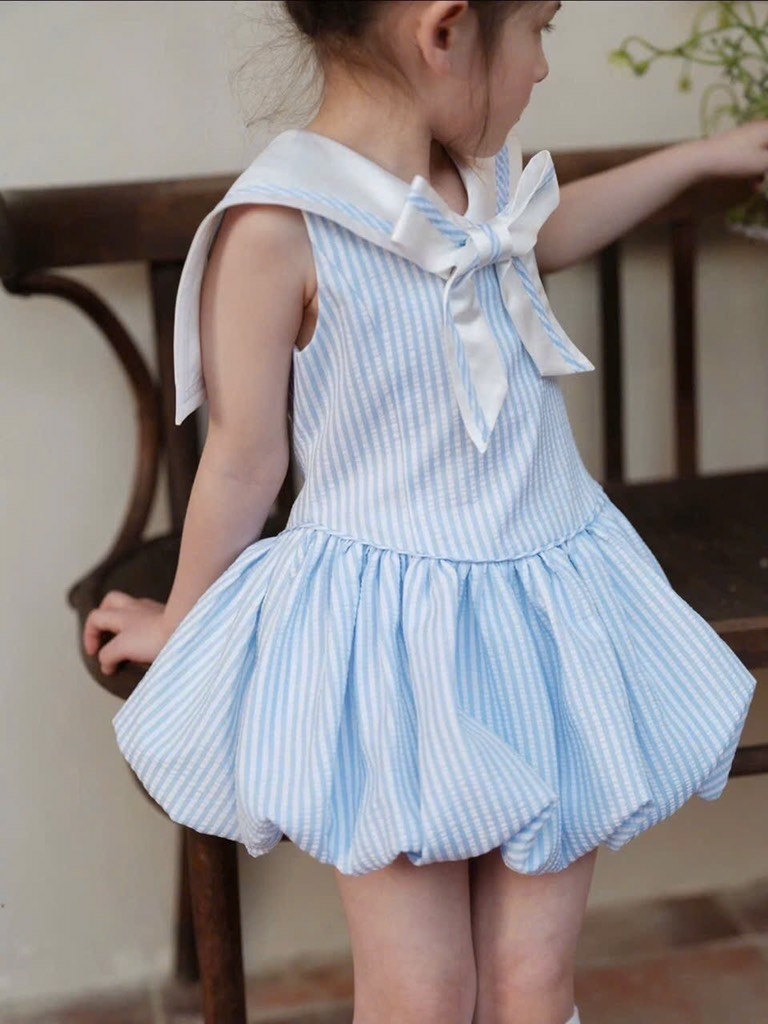VÁY XANH NƠ TRẮNG BÉ GÁI (TĂNG GIÁ)