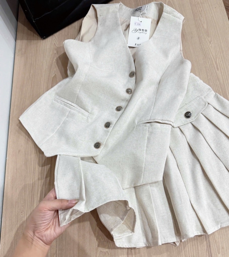 SÉT VÁY SÁT NÁCH LINEN NỮ SẴN