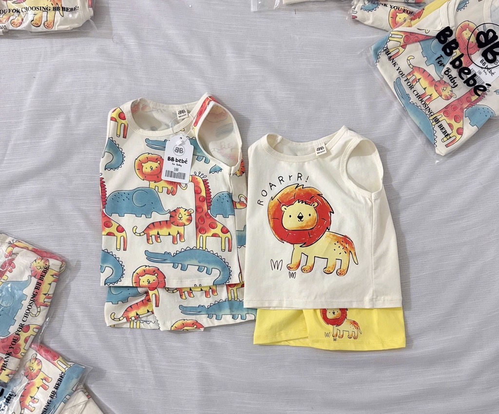 SET 2 BỘ BA LỖ SƯ TỬ VOI HƯƠU BÉ TRAI (SALE 89k)