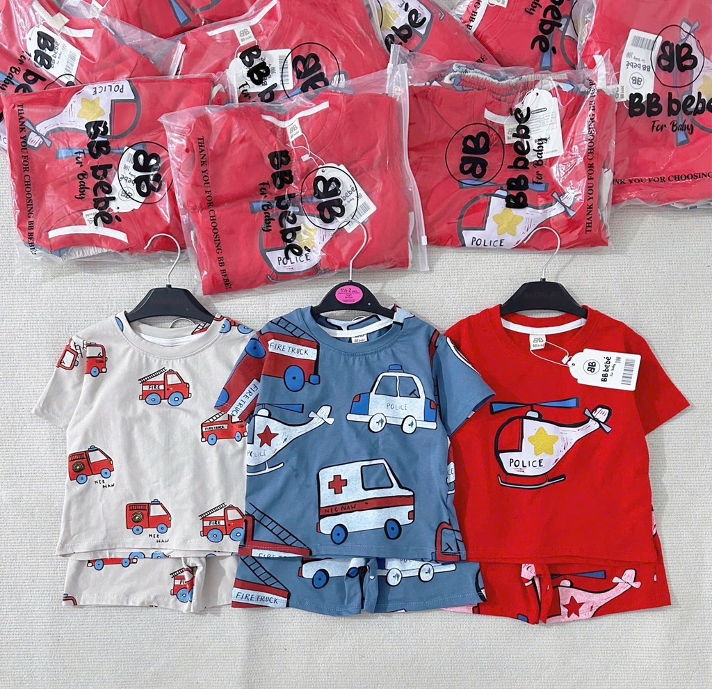 SET 3 BỘ CỘC Ô TÔ CỨU HOẢ BÉ TRAI SẴN (XẢ 99k)
