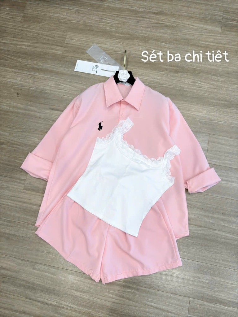 SET CỘC  3 CHI TIẾT HỒNG NỮ SẴN