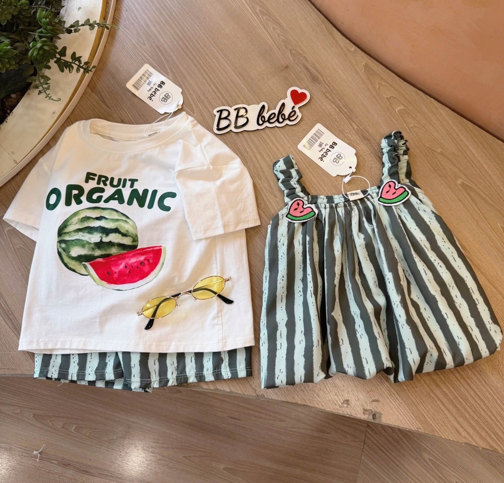 SET BỘ DƯA HẤU BÉ TRAI BÉ GÁI SẴN (SALE 49k)